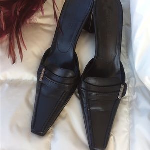 Black CHANEL heels